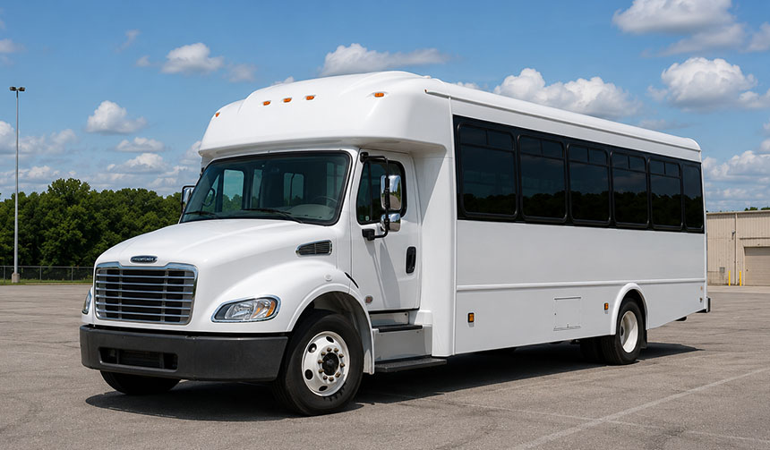 25-passenger minibus for charter in Denver, CO